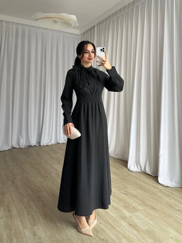MİSSHA Maxi Elbise 3388 - Siyah - 2