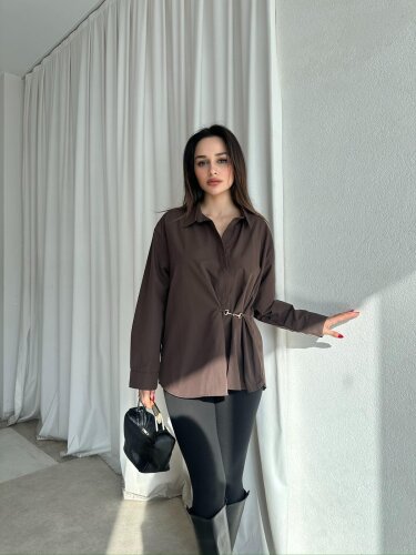 MOLLY Gömlek 8810 - Acı Kahve 
