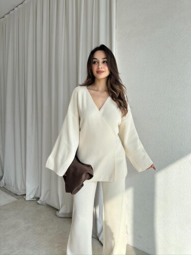 MOON Triko Takım 8650 - Krem - 1