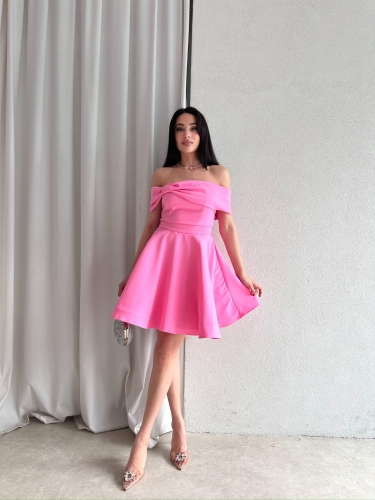 MORENO Mini Elbise 5032 - Pembe - 2
