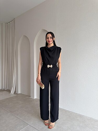 MORRİS Kemerli Tulum 4207 - Siyah - 1