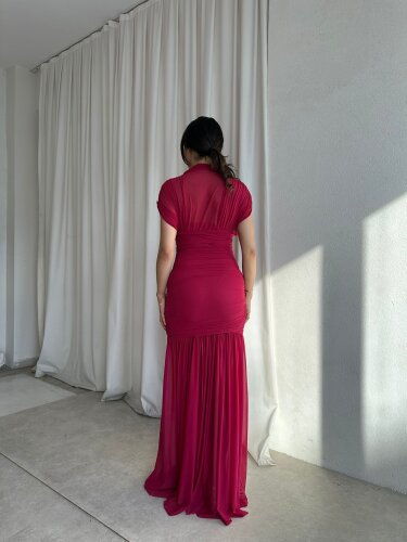 NELLİE Maxi Elbise 8476 - Pembe - 3