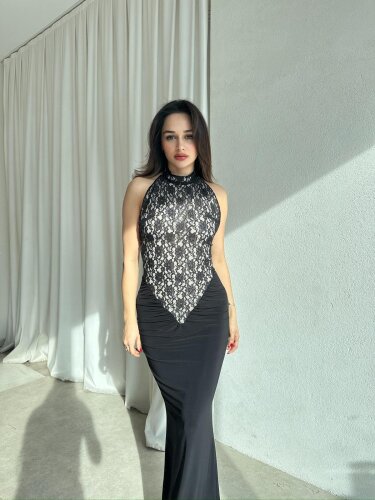NİNA Elbise 8702 - Siyah · 2