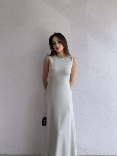 NOLLER Maxi Elbise 6748 - Vizon - 1