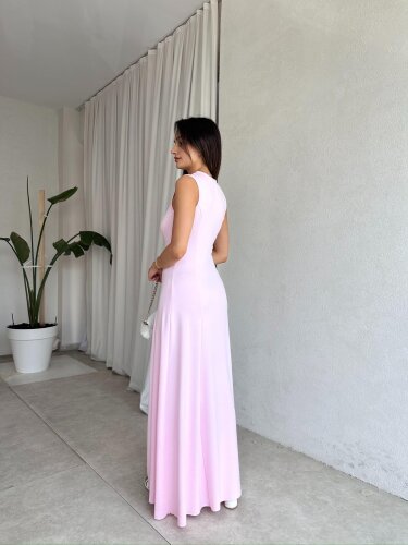 NOLLER Maxi Elbise 6748 - Pembe - 4