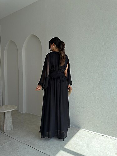 NORELLA Maxi Elbise 4151 - Siyah - 3