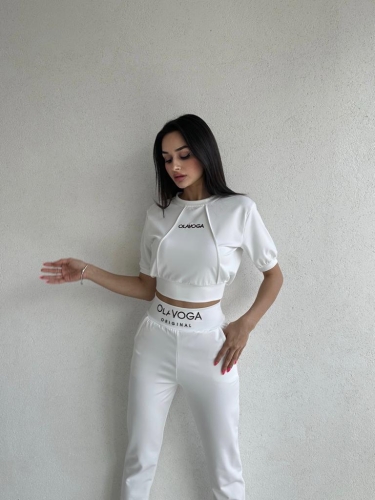 OLAVOGA Eşofman Takımı 7443 - Beyaz - Mooi Butik