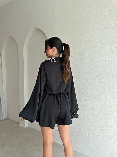 ORDER Saten Mini Tulum 3705 - Siyah - 2