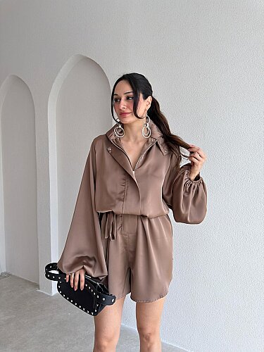 ORDER Saten Mini Tulum 3705 - Vizon - 1