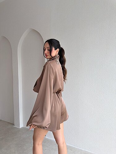 ORDER Saten Mini Tulum 3705 - Vizon - 2