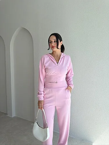 PALMER Fermuarlı Takım 4189 - Pembe - 2