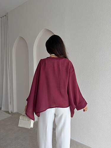 PAVİA Pelerin 6884 - Bordo - 3