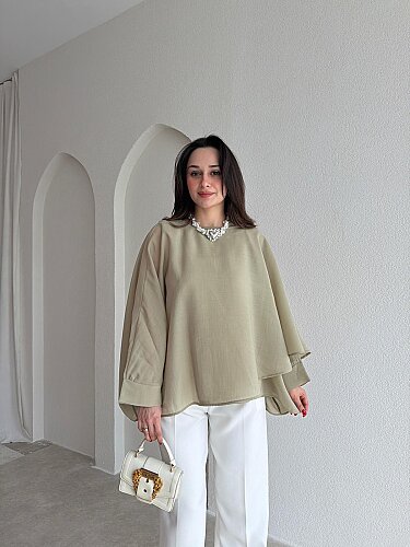 PAVİA Pelerin 6884 - Haki 