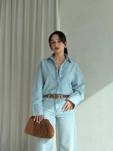 PAYER Denim Gömlek 8460 - Buz Mavisi - 1