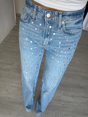 PELTZ Pul Detaylı Jean 4142 - Buz Mavisi - 2