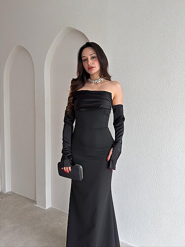 PERİSA Maxi Elbise 5082 - Siyah - 2