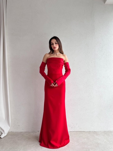 PERİSA Maxi Elbise 5082 - Kırmızı 