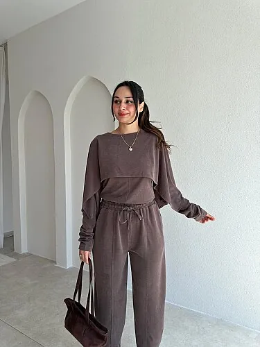 PEYTON Takım 5699 - Acı Kahve - 2