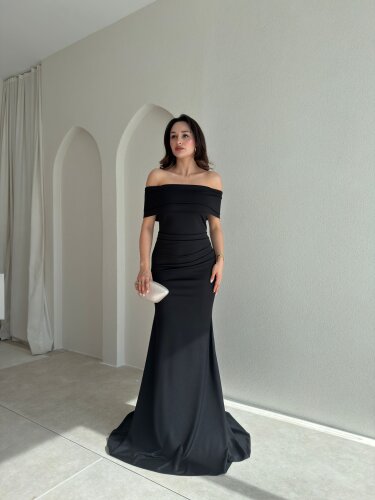PİSA Maxi Elbise 8993 - Siyah - 1