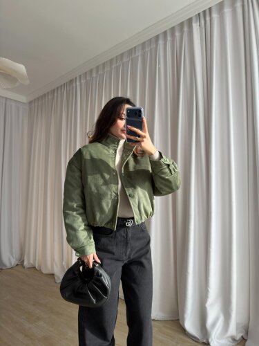  PODDY Bomber Ceket 0488 - Mint - 3