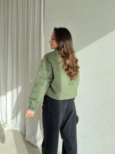  PODDY Bomber Ceket 0488 - Mint - 4