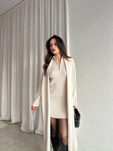 POLKA Triko Takım 8708 - Krem - Mooi Butik
