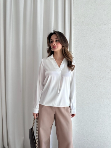 POPPER Gömlek 6745 - Beyaz - Mooi Butik (1)