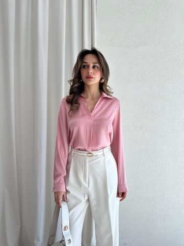 POPPER Gömlek 6745 - Pembe - Mooi Butik