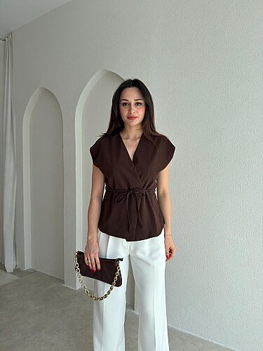 PORTO Bluz 8987 - Acı Kahve 