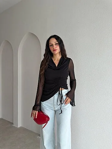 PROVE Bluz 4192 - Siyah - Mooi Butik