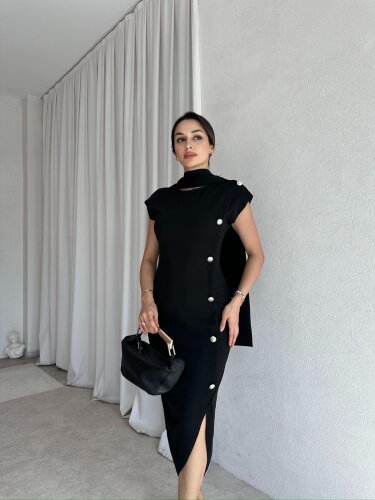 PURE Elbise 6872 - Siyah - 3