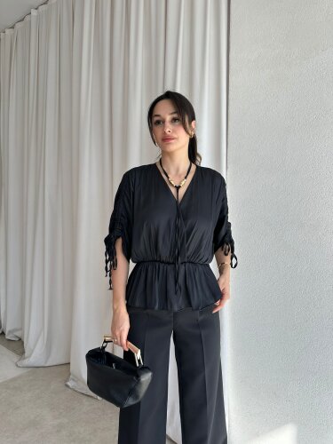 RALYA Bluz 8448 - Siyah 
