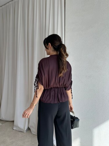 RALYA Bluz 8448 - Bordo - 2