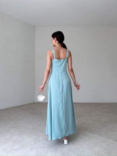 RENDA Maxi Elbise 1410 - Yeşil - 3