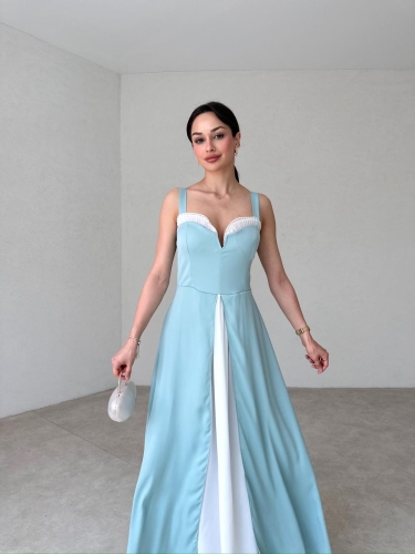 RENDA Maxi Elbise 1410 - Yeşil - 2