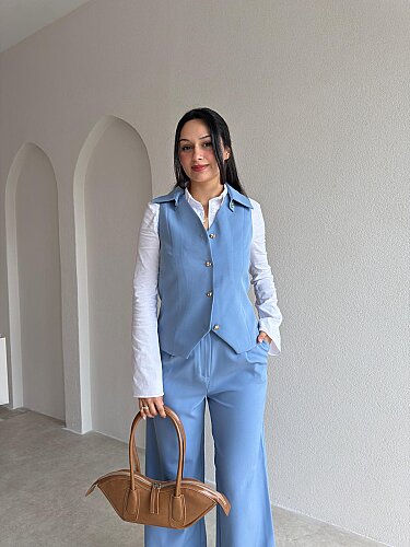 RİOR İkili Takım 4325 - Bebe Mavisi - 2