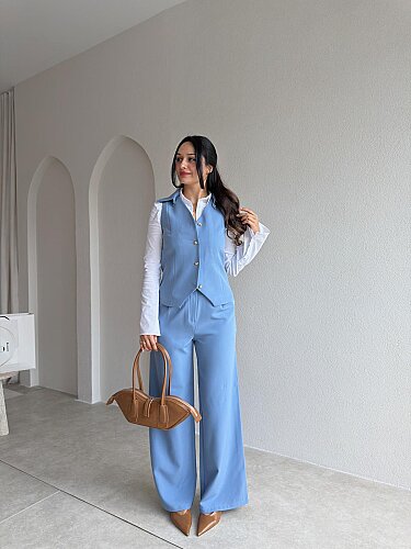 RİOR İkili Takım 4325 - Bebe Mavisi - 1