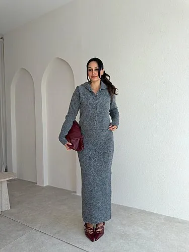 ROON Triko Takım 6557- Gri - 1