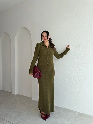 ROON Triko Takım 6557- Haki - Mooi Butik