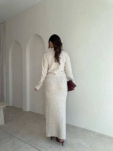 ROON Triko Takım 6557- Krem Rengi - 3