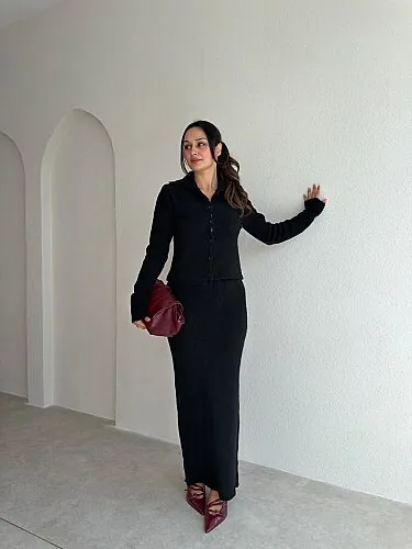 ROON Triko Takım 6557- Siyah - 1