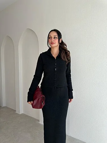 ROON Triko Takım 6557- Siyah - 2