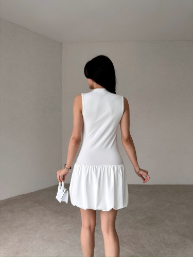 ROSENDO Mini Elbise 3458 - Beyaz - 3
