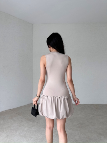 ROSENDO Mini Elbise 3458 - Krem - 3
