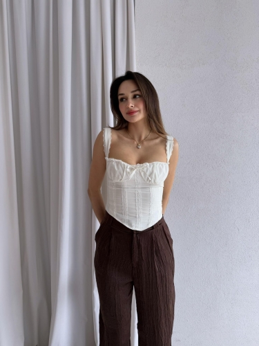 ROSİER Bluz 3032 - Beyaz - 3