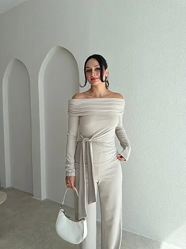 ROVELLA Takım 4171 - Krem Rengi - 2