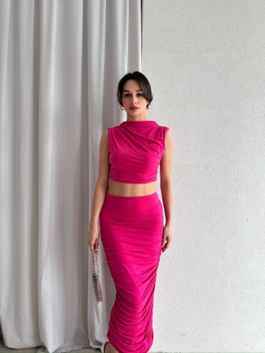 Streç Formlu MARCO Takım 6458 - Pembe - 2
