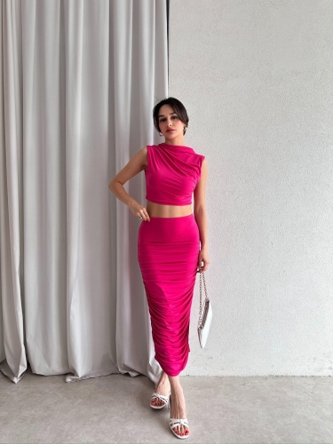 Streç Formlu MARCO Takım 6458 - Pembe 