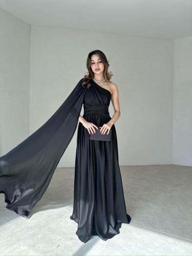 STRUVE Maxi Elbise 7002 - Siyah - 8