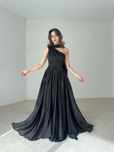 STRUVE Maxi Elbise 7002 - Siyah - 2